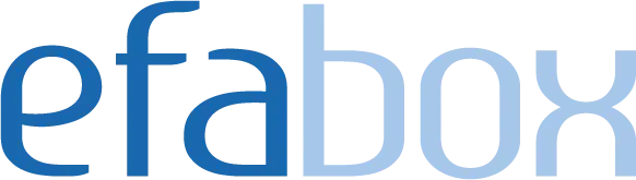 Das Wortlogo des Produktes efabox